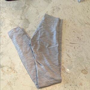 lululemon athletica Heathered Light Gray Leggings